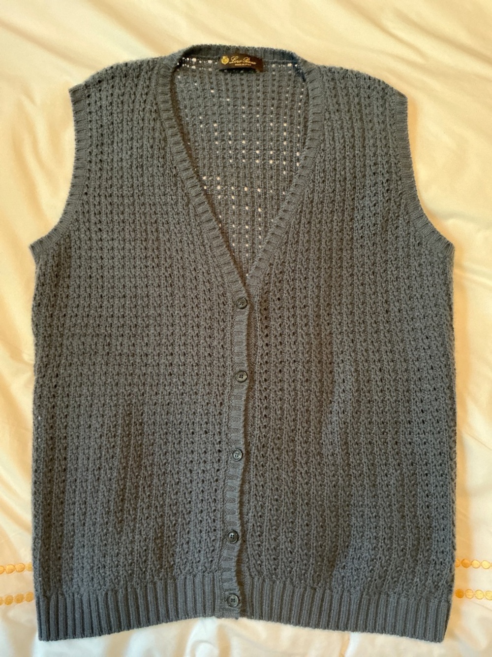 LORO PIANA - Cashmere V Neck Sweater Sz 50 XL AUTH